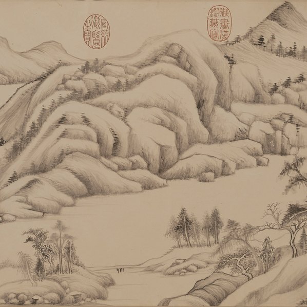 明代画.董其昌_仿黄子久山水图卷_15754.3780_320dpi