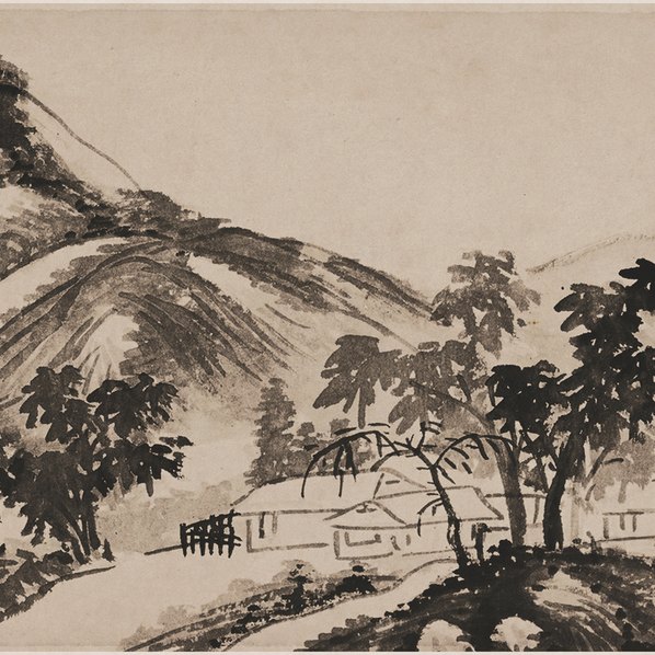 明代画.李流芳_雨中山色_32904.3272