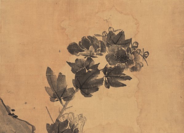 明代画.李因_女画_芙蓉鸳鸯图轴绢_5648.16416 明代画.李因_女画_芙蓉鸳鸯图轴绢_5648.16416