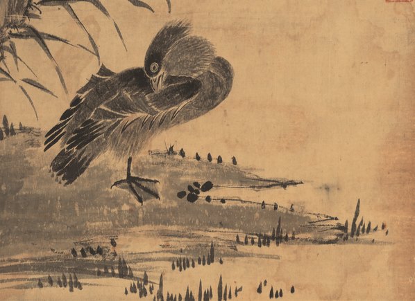 明代画.李因_女画_芙蓉鸳鸯图轴绢_5648.16416 明代画.李因_女画_芙蓉鸳鸯图轴绢_5648.16416