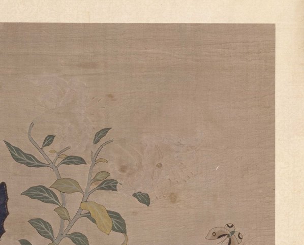 明代画.故宫藏织绣画_开_缂丝花卉册之百合剪春_5317.4292 明代画.故宫藏织绣画_开_缂丝花卉册之百合剪春_5317.4292