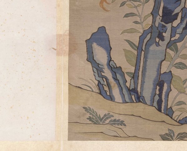 明代画.故宫藏织绣画_开_缂丝花卉册之百合剪春_5317.4292 明代画.故宫藏织绣画_开_缂丝花卉册之百合剪春_5317.4292