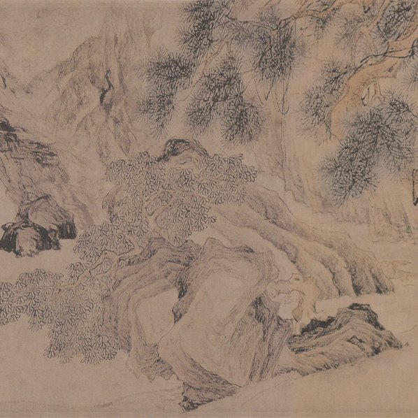 明代画.唐寅_野亭靄瑞图卷纸本_28519.3094 明代画.唐寅_野亭靄瑞图卷纸本_28519.3094