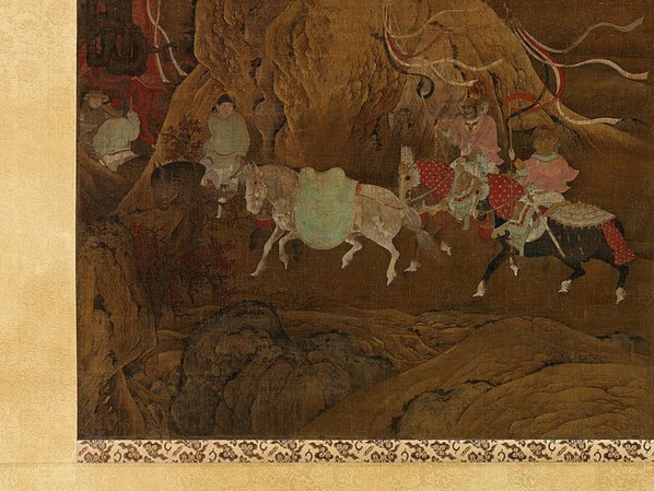 明代画_明皇幸蜀图轴_绢本ti_5331.4000