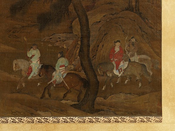 明代画_明皇幸蜀图轴_绢本ti_5331.4000