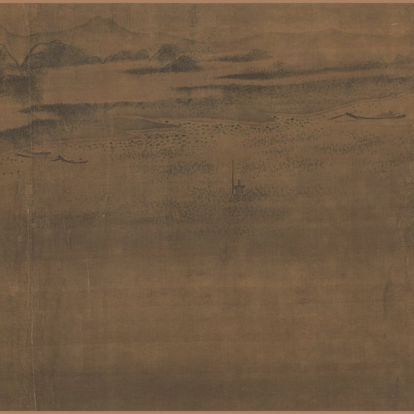 宋代画.马麟_荷香清夏二版_全卷_绢本辽_70449.5750 宋代画.马麟_荷香清夏二版_全卷_绢本辽_70449.5750