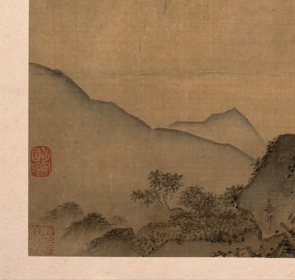 宋代画.马麟_山水图页_3851.3648