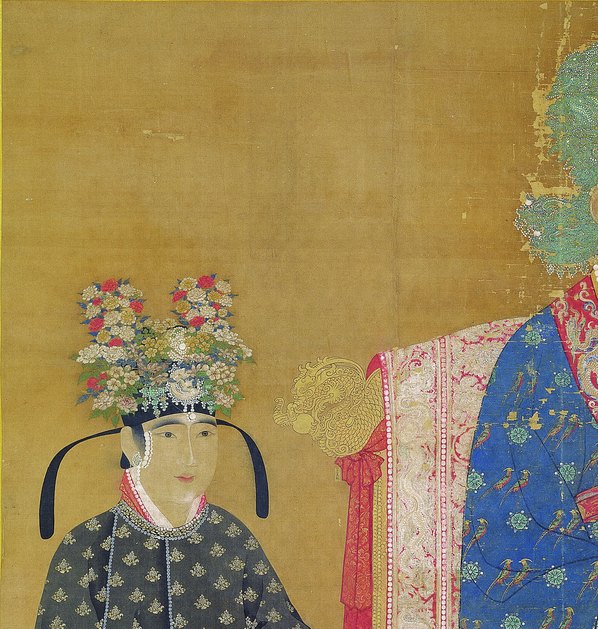 宋代画.宋仁宗后坐像_绢本_台_6985.7341 宋代画.宋仁宗后坐像_绢本_台_6985.7341