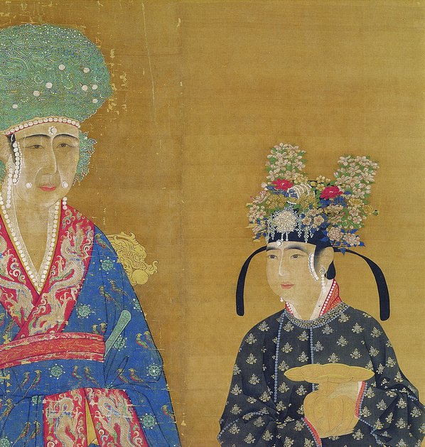 宋代画.宋仁宗后坐像_绢本_台_6985.7341 宋代画.宋仁宗后坐像_绢本_台_6985.7341