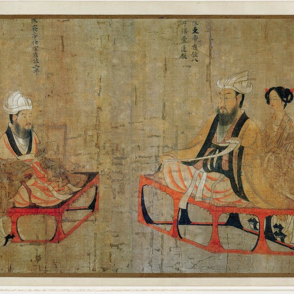 唐代画.阎立本_历代帝王图卷_美国波士顿艺术博物馆_长卷_绢本_设色_72525.3239