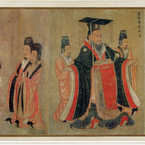 唐代画.阎立本_历代帝王图卷_美国波士顿艺术博物馆_长卷_绢本_设色_72525.3239