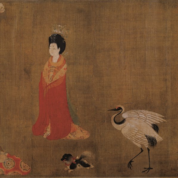 唐代画.周昉_簪花仕女图_绢本_图卷绢本_日单_37378.5433 唐代画.周昉_簪花仕女图_绢本_图卷绢本_日单_37378.5433