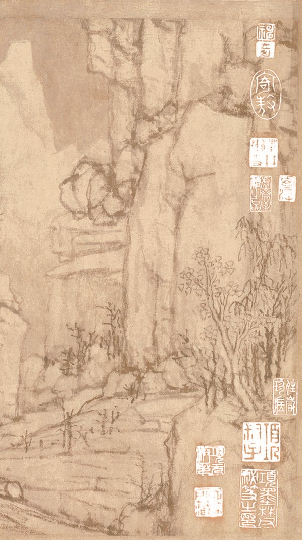 元代画.黄公望快雪时晴图_快雪时晴图_画 元代画.黄公望快雪时晴图_快雪时晴图_画