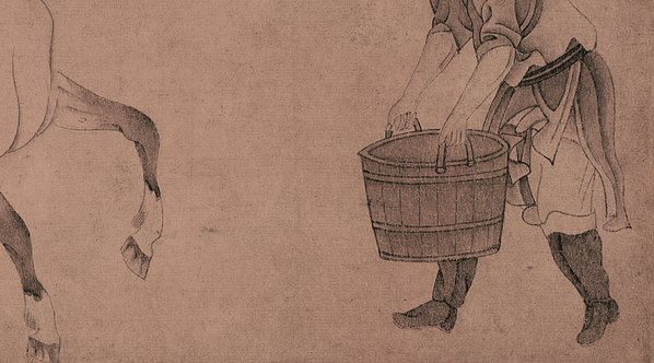 元代画.赵孟兆页_饮马图_纸本_5836.3236 元代画.赵孟兆页_饮马图_纸本_5836.3236
