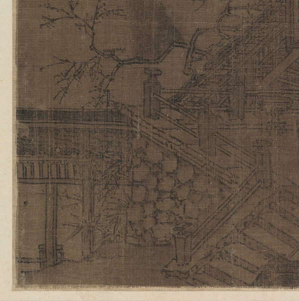 元代画.赵孟兆页_楼阁亭台图页_7522.7568 元代画.赵孟兆页_楼阁亭台图页_7522.7568