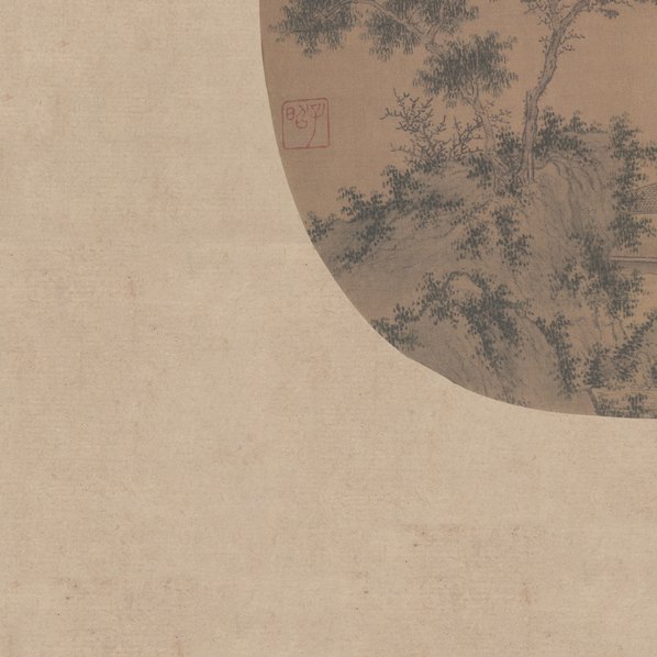 元代画.盛懋_秋溪钓庭_5512.5512