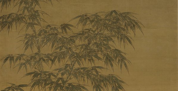 元代画.李衎_沐雨图轴_绢布_6496.13319 元代画.李衎_沐雨图轴_绢布_6496.13319