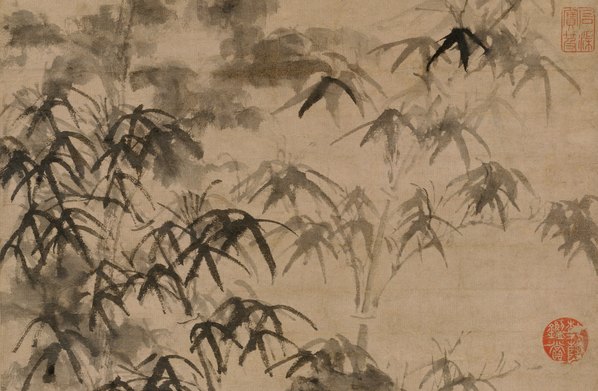 元代画.倪瓒_梧竹秀石图_原图故宫博物_9684.25337
