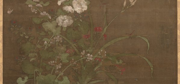 元代画_草虫图_葡萄绢本_东_8205.15354