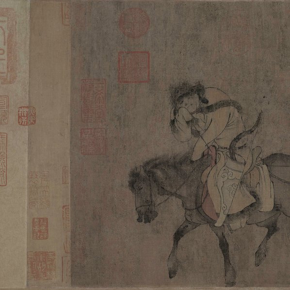 元代画_番骑图卷全卷_绢_故宫博物馆_32935.3236 元代画_番骑图卷全卷_绢_故宫博物馆_32935.3236
