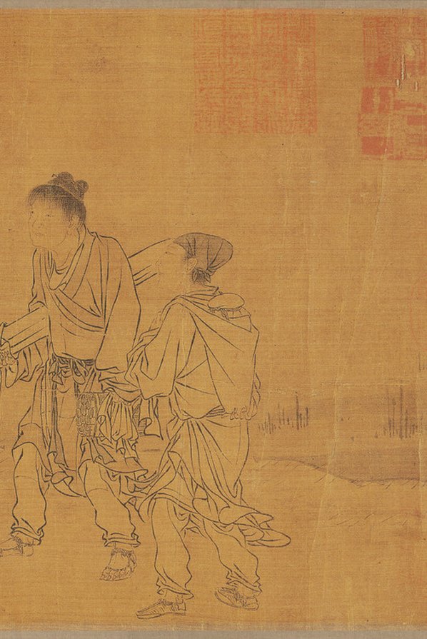元代画_画渊明归去来辞_绢本_8716.3273