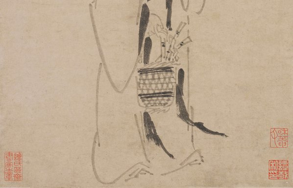 元代画_崔皋_渔篮观音图_故宫博物_6419.16472