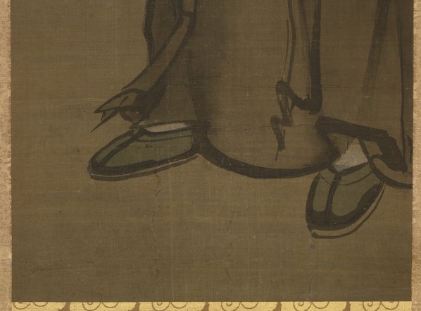 元代画.传_颜辉_寒山拾得图之二绢本_东_5266.15535 元代画.传_颜辉_寒山拾得图之二绢本_东_5266.15535