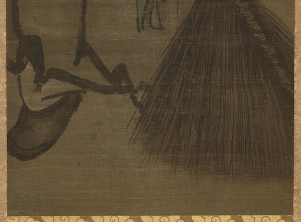 元代画.传_颜辉_寒山拾得图之一绢本_东_5267.15516