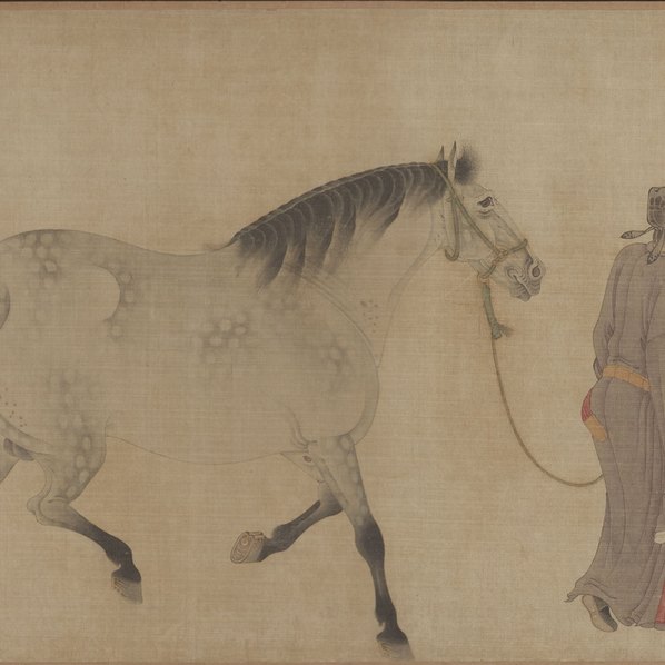 元代画.任仁发_人马图_全卷_绢本克里夫_28798.3526