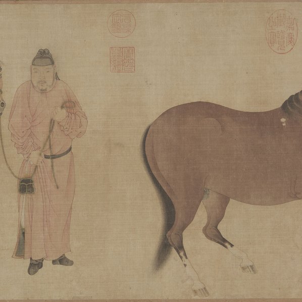 元代画.任仁发_人马图_全卷_绢本克里夫_28798.3526