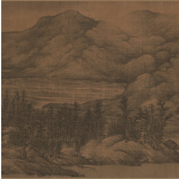 五代_董源_夏景山口画芯_绢本_21377.5973 五代_董源_夏景山口画芯_绢本_21377.5973
