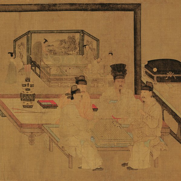 五代_周文矩_重屏会棋图卷_绢本_13383.3740_237dpi