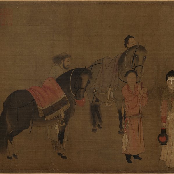 五代_北齐_杨子华_校书图_全卷_波士顿美术_91041.3425