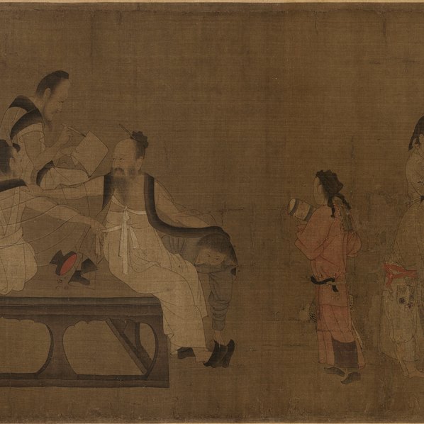 五代_北齐_杨子华_校书图_全卷_波士顿美术_91041.3425