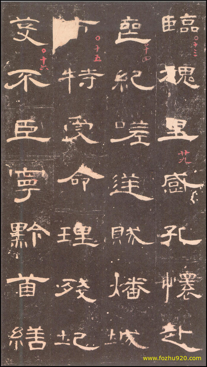 【书法拓片】东汉_曹全碑_沉树镛旧藏本_29（2155x3820）