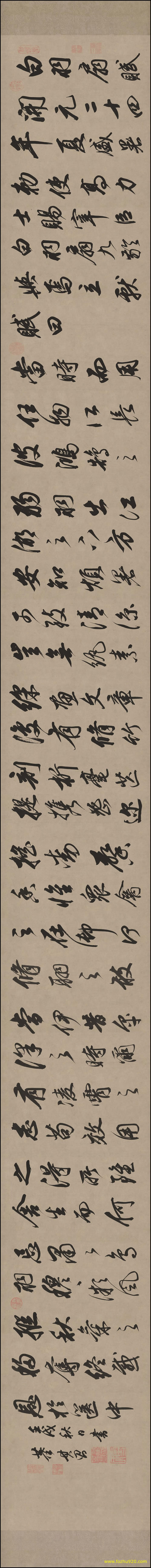 【书法名贴】明_董其昌_白羽扇赋_26272（32226x3100）