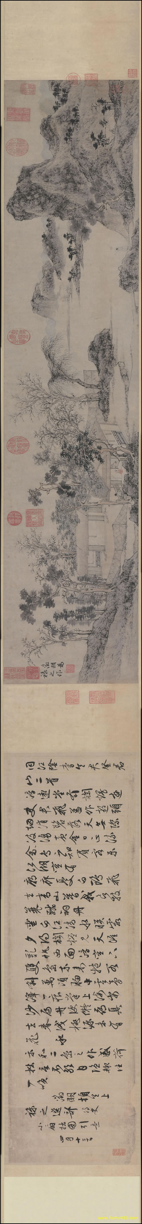 【书法名贴】明_文徵明_手卷_全卷纸本27222（41253x4768_450dpi）