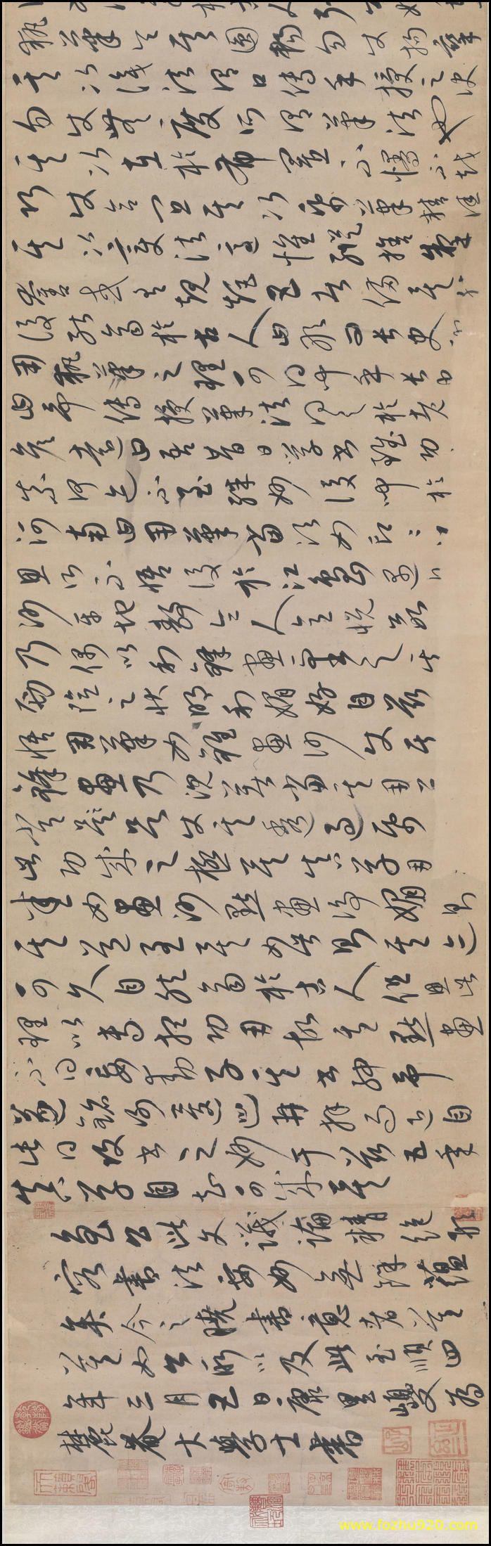 【书法名贴】元_康里巎巎_笔法卷_3（22500x7100_180dpi）