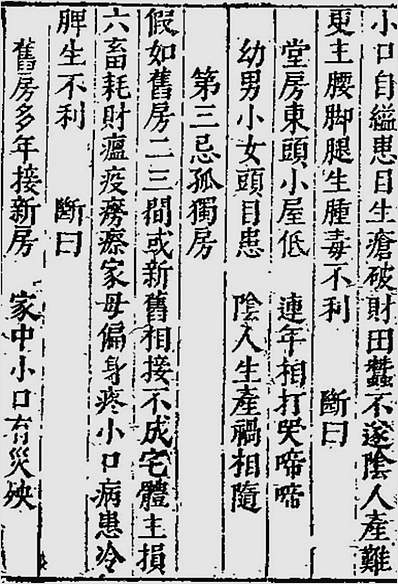 十八忌玄空经房煞（古本）